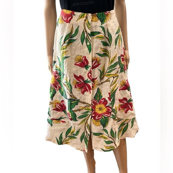 Handmade vintage barcloth Hawaiian skirt-L - Picture 1 of 11